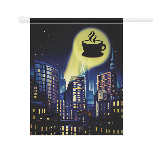 Batman Signal Coffee Lovers Yard Flag