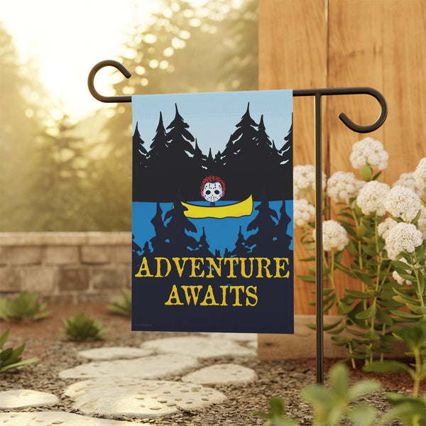 Adventure Awaits Funny Halloween Yard Flag