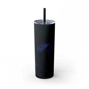 mug with 'The Pale Blue Dot Space Science Insulated Tumbler 20oz' graphic on a white background