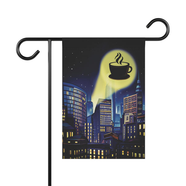 Batman Signal Coffee Lovers Yard Flag