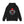 Black hoodie with 'Va Tech Football Sandman' design on a plain background