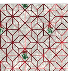 Art Deco Throw Blanket Christmas Mistletoe Holiday Decor