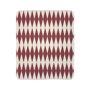 Red & Cream Home Gift Plush Sherpa Throw Blanket