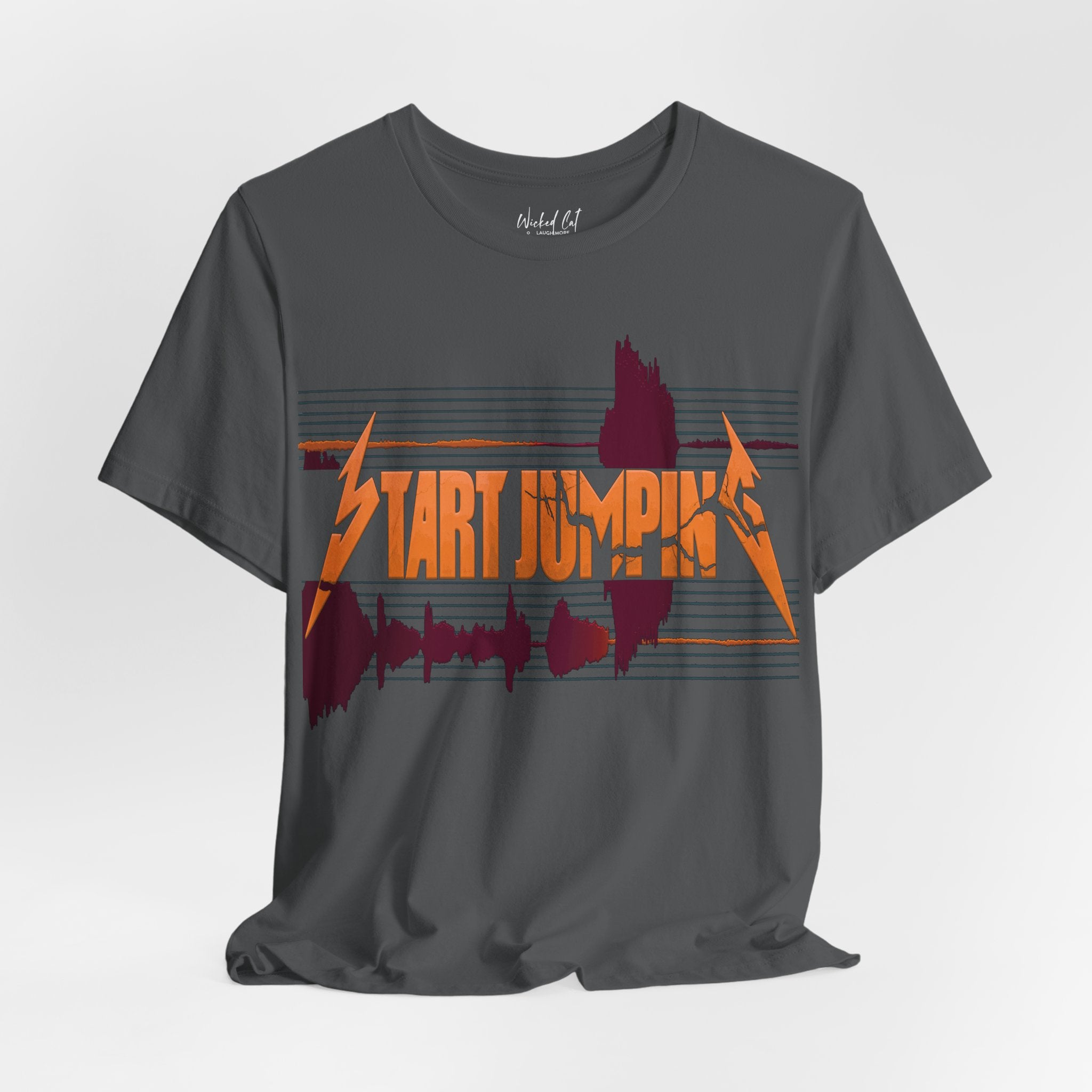 Virginia Tech Metallica Seismograph Chart Start Jumping T-Shirt
