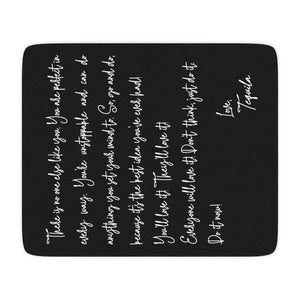Tequila Inspiration Letter Funny Throw Blanket