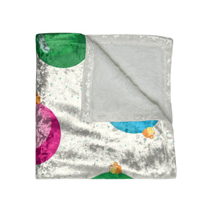 Tree Ornaments Festive Christmas Throw Blanket