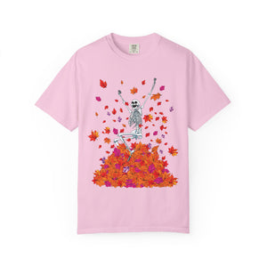 Fall Lovers Skeleton Halloween T-Shirt Comfort Colors®