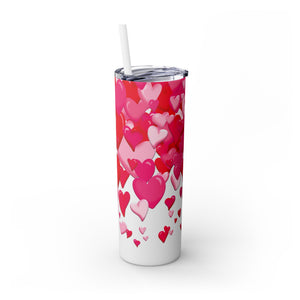 Lots of Love Hearts Skinny Tumbler 20oz
