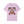 Pink t-shirt with Santa Claus and Moonshine Distillery graphic on a white background