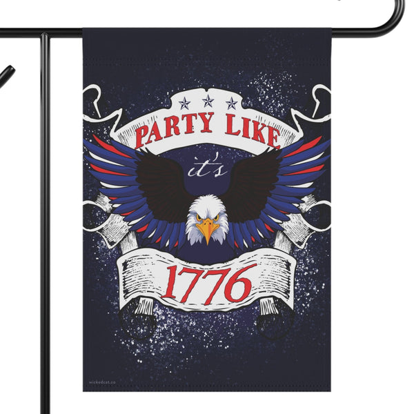 4th of July American Eagle Party 1776 Yard Flag