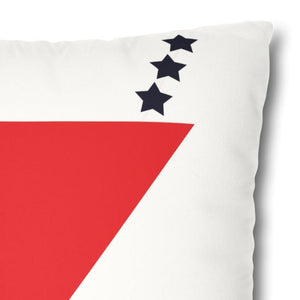 throw pillow with 'Reversible USA Martini Patriotic Cover' design