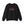 Black sweatshirt that reads ho ho ho'n around town in red and green text.