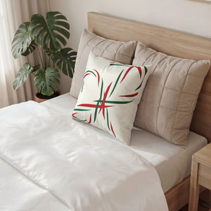 Christmas Candy Cane Velvet Pillow