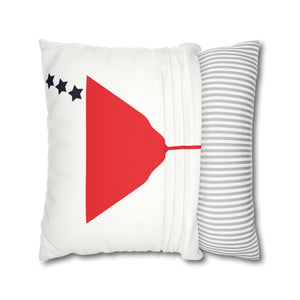 throw pillow with 'Reversible USA Martini Patriotic Cover' design