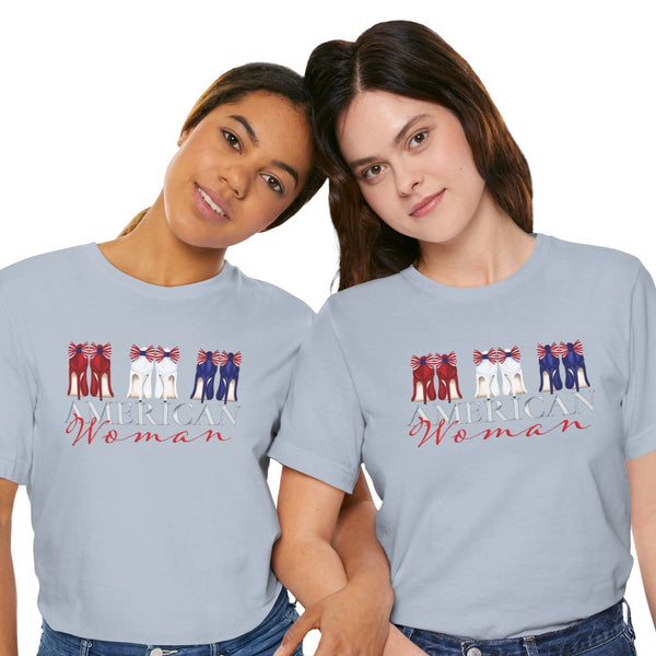 American Woman Patriotic Style Fashion T-Shirt