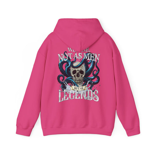 Pirate Sayings Skull Dine as Legends Men's Hoodie