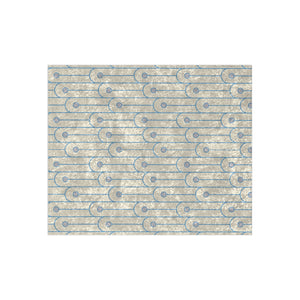 Soft sherpa blanket with 'Blue & White Art Deco Decorative Throw' design