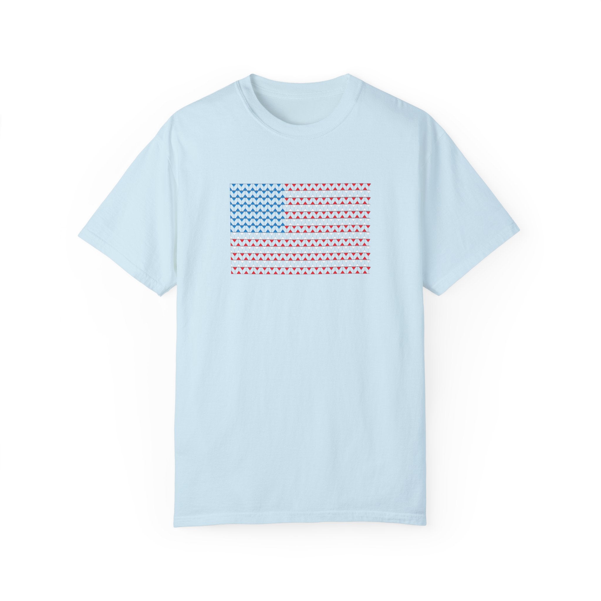 Comfort Colors© Martini Style American Flag Patriotic T-Shirt