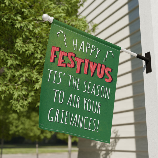 Happy Festivus Air Your Grievances Funny Christmas Flag
