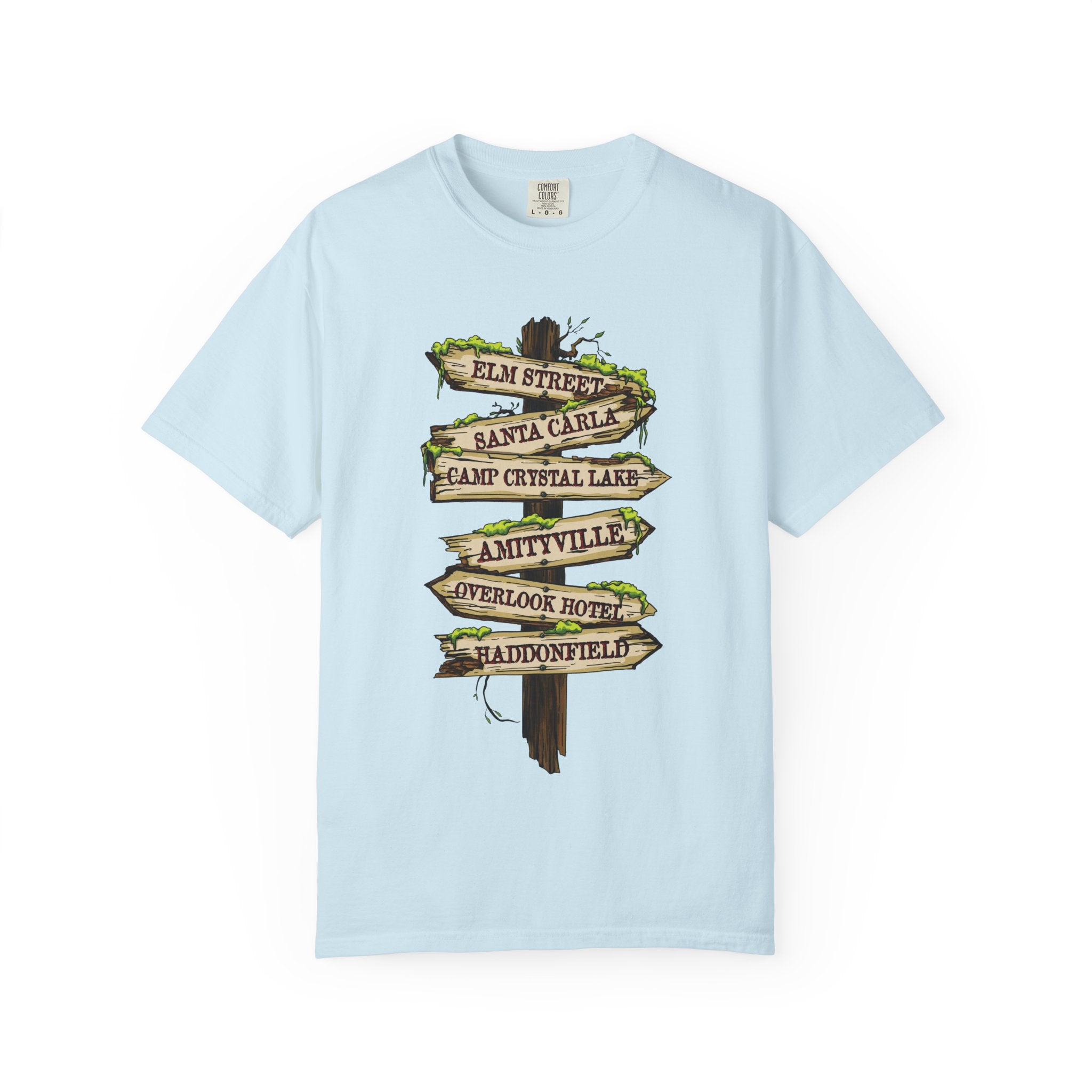Horror Road Sign Halloween T-Shirt Comfort Colors®
