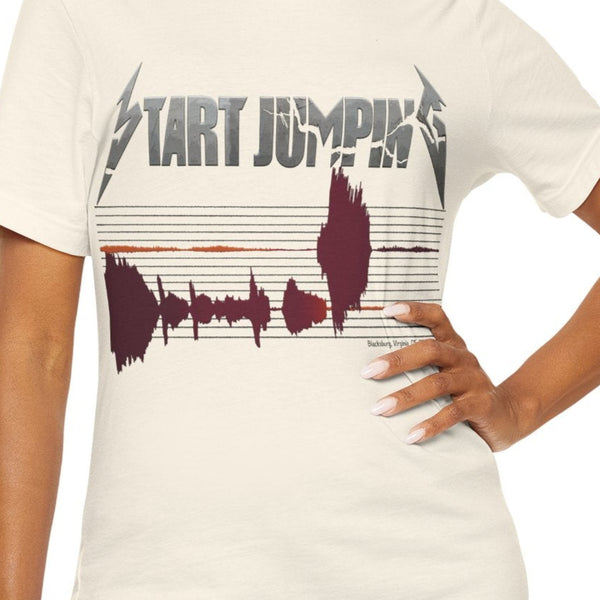 Virginia Tech Metallica Seismograph Chart T-Shirt