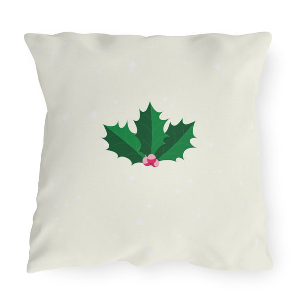 Christmas Throw Pillow Pastel Ivy Design Outdoor Decor