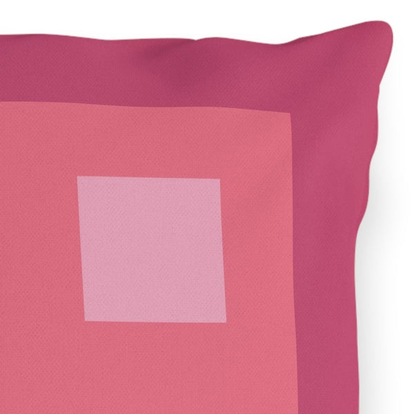 Pastel Pink Vibrant Indoor Outdoor Throw Pillow