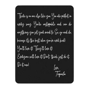 Tequila Inspiration Letter Funny Throw Blanket