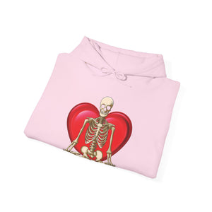 Irish green hoodie with 'Namaste Skeleton Yoga Halloween' design on a plain background