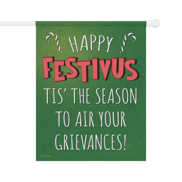 Happy Festivus Air Your Grievances Funny Christmas Flag