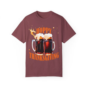 Sage t-shirt with 'Beer Lovers Funny Thanksgiving' design on a white background