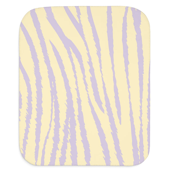 yellow and purple animal print stylish baby blanket