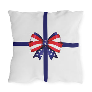 throw pillow with 'Patriotic July 4th' design
