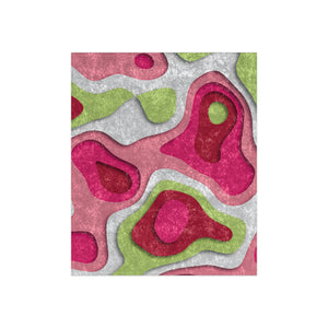 Soft sherpa blanket with 'Abstract Holiday Decorative Throw' design