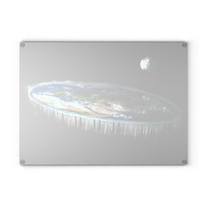 Flat Earth Funny Kitchen Decor Cutting Board