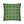 Green checkered pillow on a white background