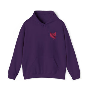 Embroidered Women's Hoodie – Wicked Heart Cozy Cotton Sweatshirt