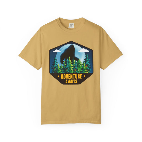 Comfort Colors® Bigfoot Adventure Awaits Funny Camping T-Shirt