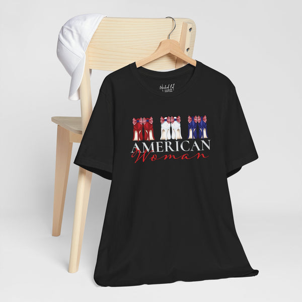 American Woman Patriotic Style Fashion T-Shirt