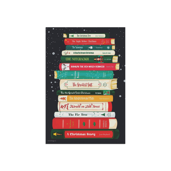 Christmas Book Flag – Durable Outdoor Yard Flag | Classic Holiday Banner
