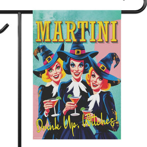 halloween witches yard flag