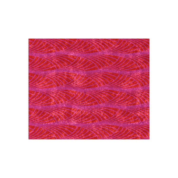 Pink & Orange Art Deco Decorative Throw Blanket