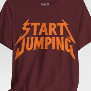 Virginia Tech Football Start Jumping Grunge Style T-Shirt