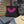 Black & Pink Bat Chic Indoor Outdoor Throw Pillow