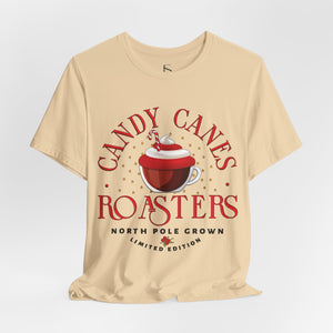 Candy Canes Roasters Christmas Coffee T-Shirt