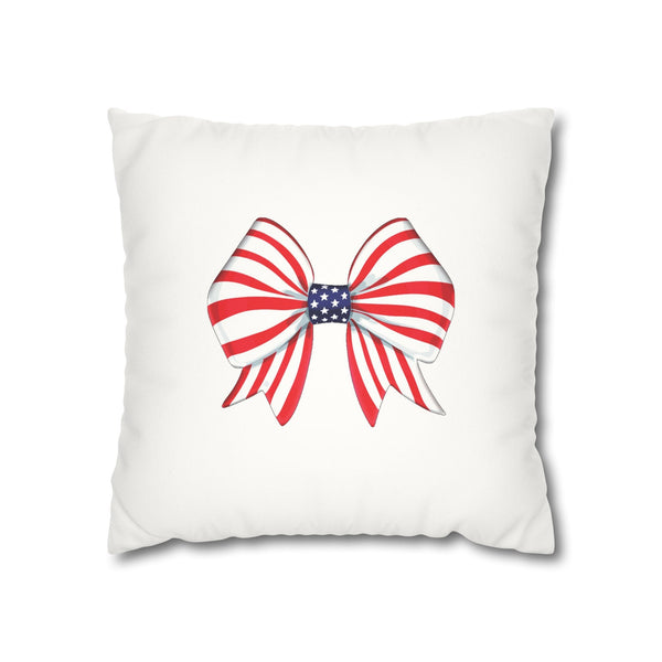 Chic Patriotic 4th of July Soft Accent Pillow Cover