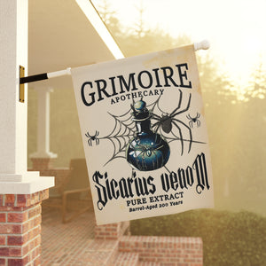 Apothecary Spider Venom Halloween Yard Flag