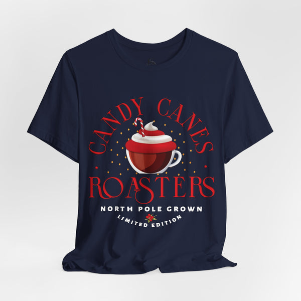Candy Canes Roasters Christmas Coffee T-Shirt