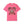 Pink t-shirt with Santa Claus and Moonshine Distillery graphic on a white background