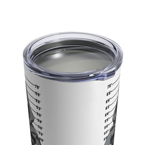 mug with 'Grim Reaper Shot Funny Insulated Travel 10oz' graphic on a white background